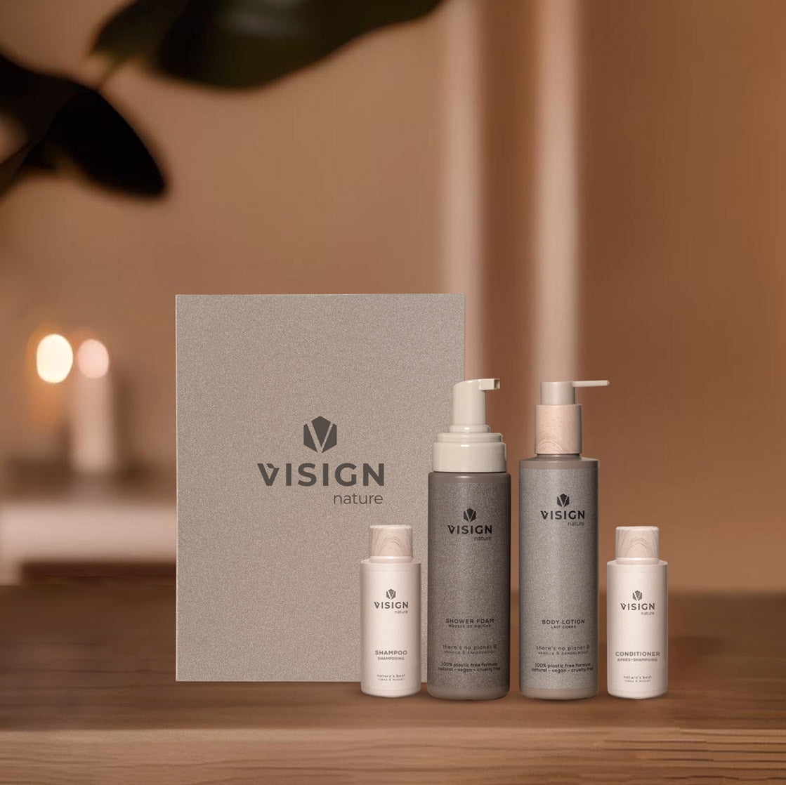 Gift Box Shower Foam + Body Lotion + Shampoo + Conditioner | There's no planet B