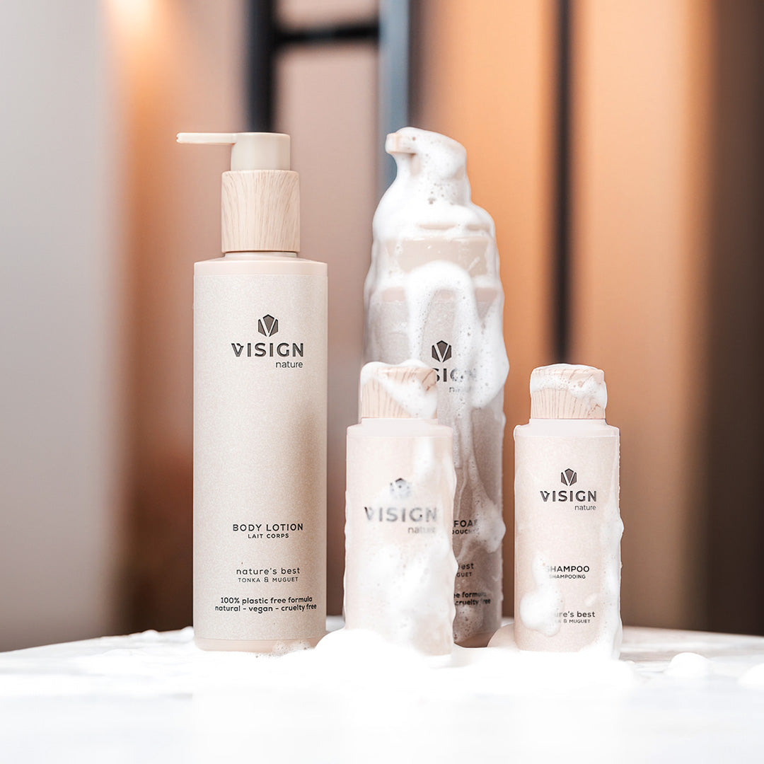 Gift Box Shower Foam + Body Lotion + Shampoo + Conditioner | Nature's Best